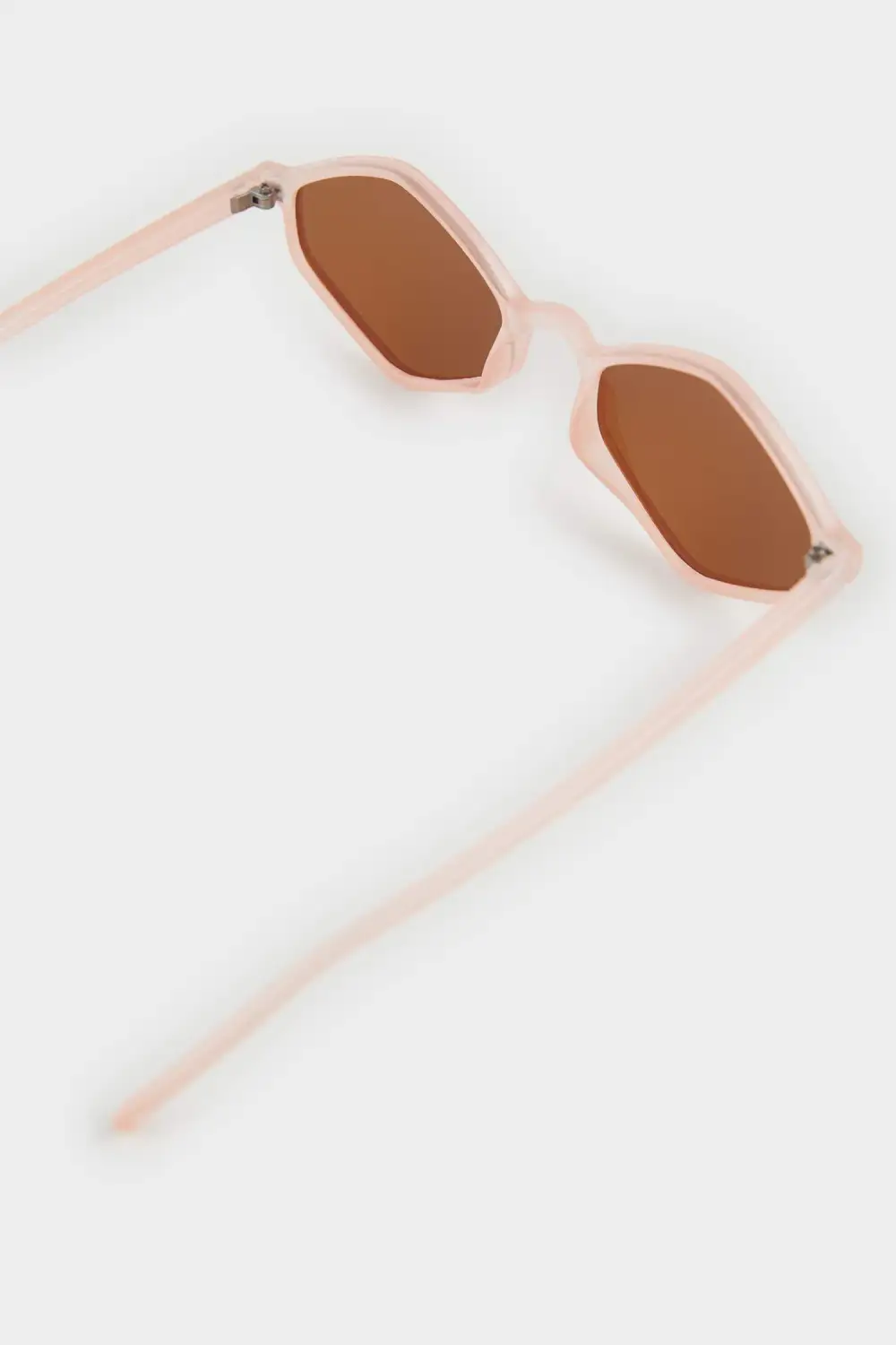 Hexagonal-Framed Sunglasses