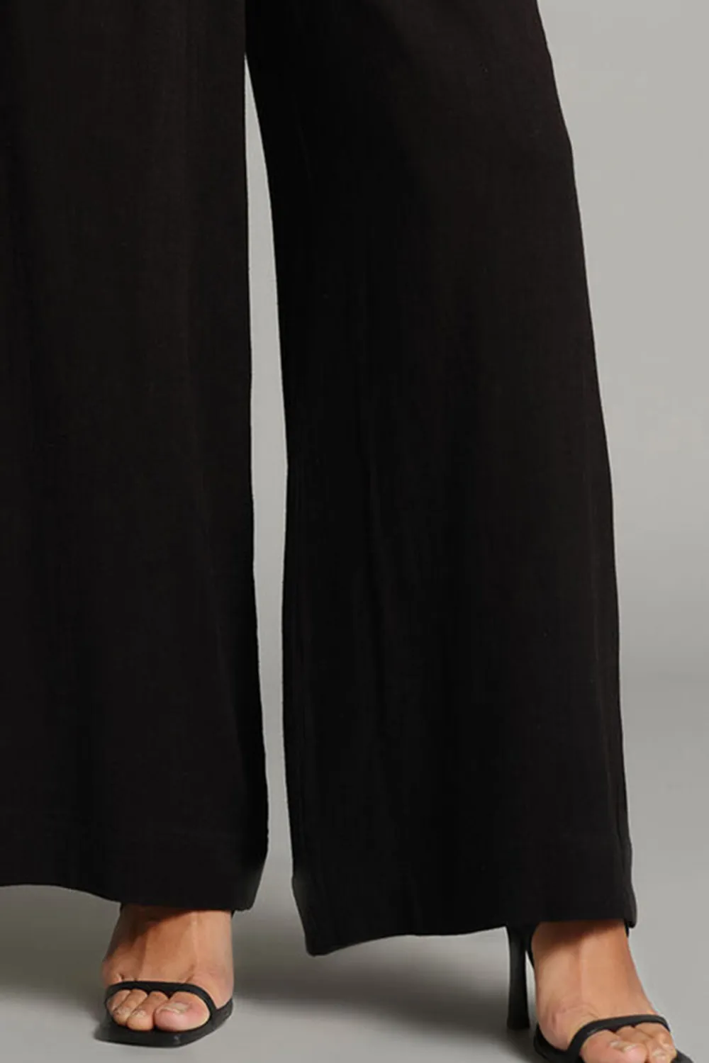Casual Style Plain Wide-Leg Pants