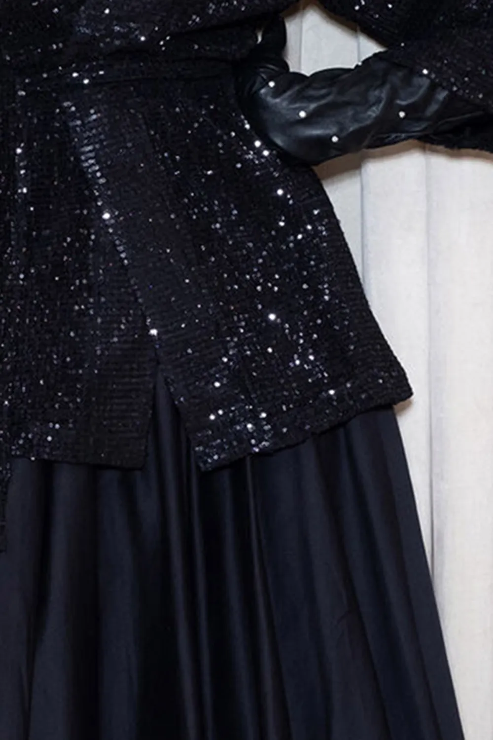 Black Regular Length Casual Style Outerwear