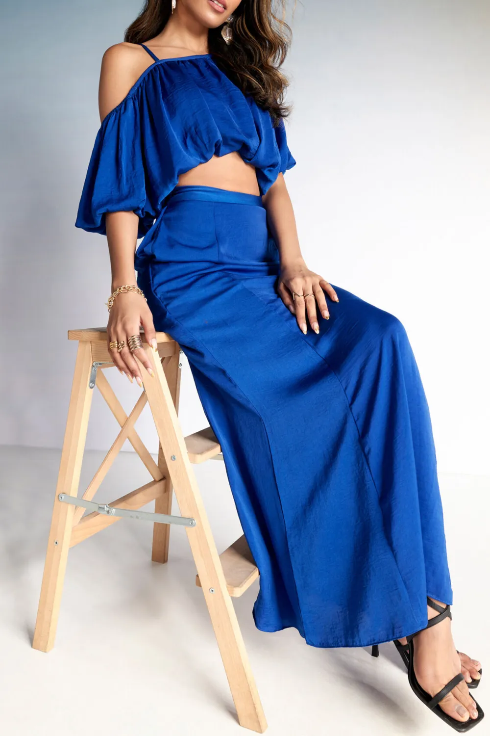 High Waist Casual Style Skirt Set