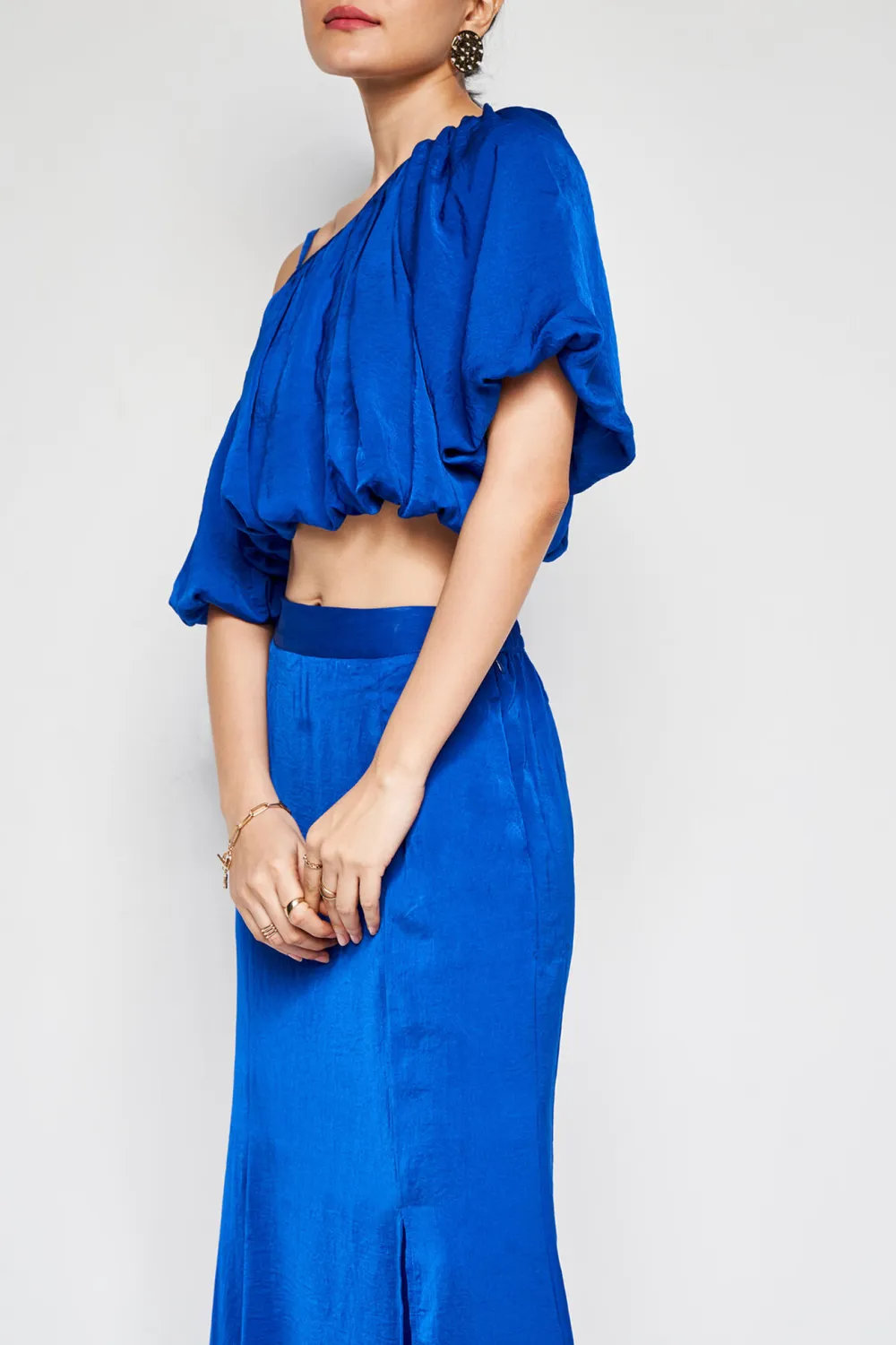 High Waist Casual Style Skirt Set