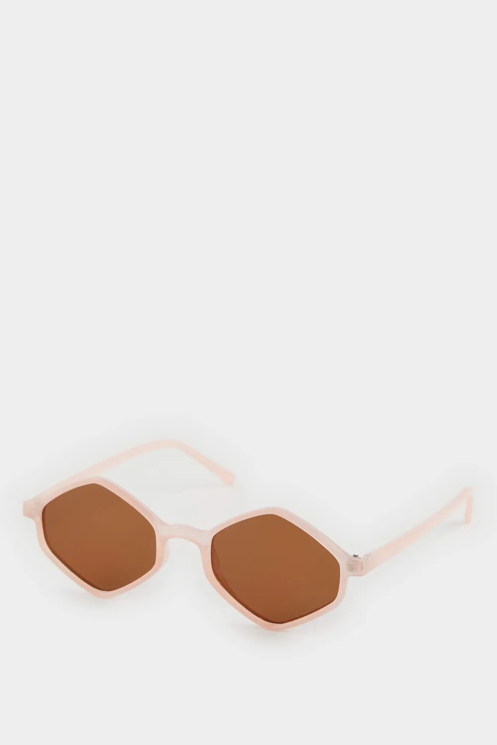 Hexagonal-Framed Sunglasses