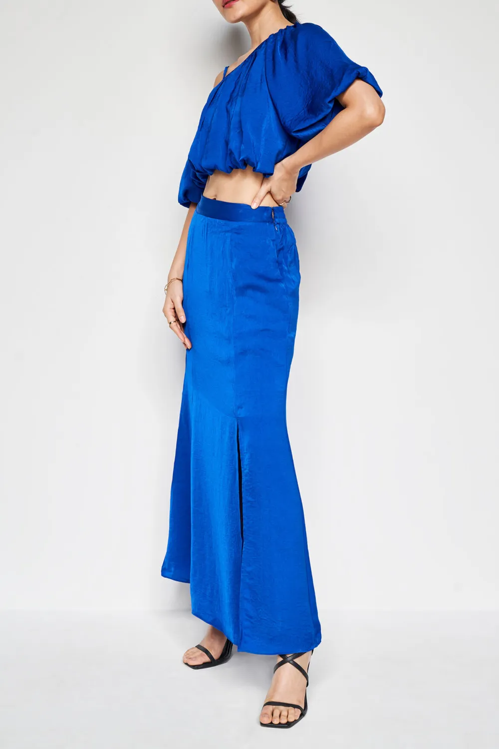 High Waist Casual Style Skirt Set