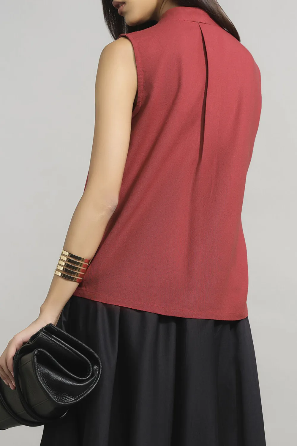 V-Neck The Poppy Pink  Top