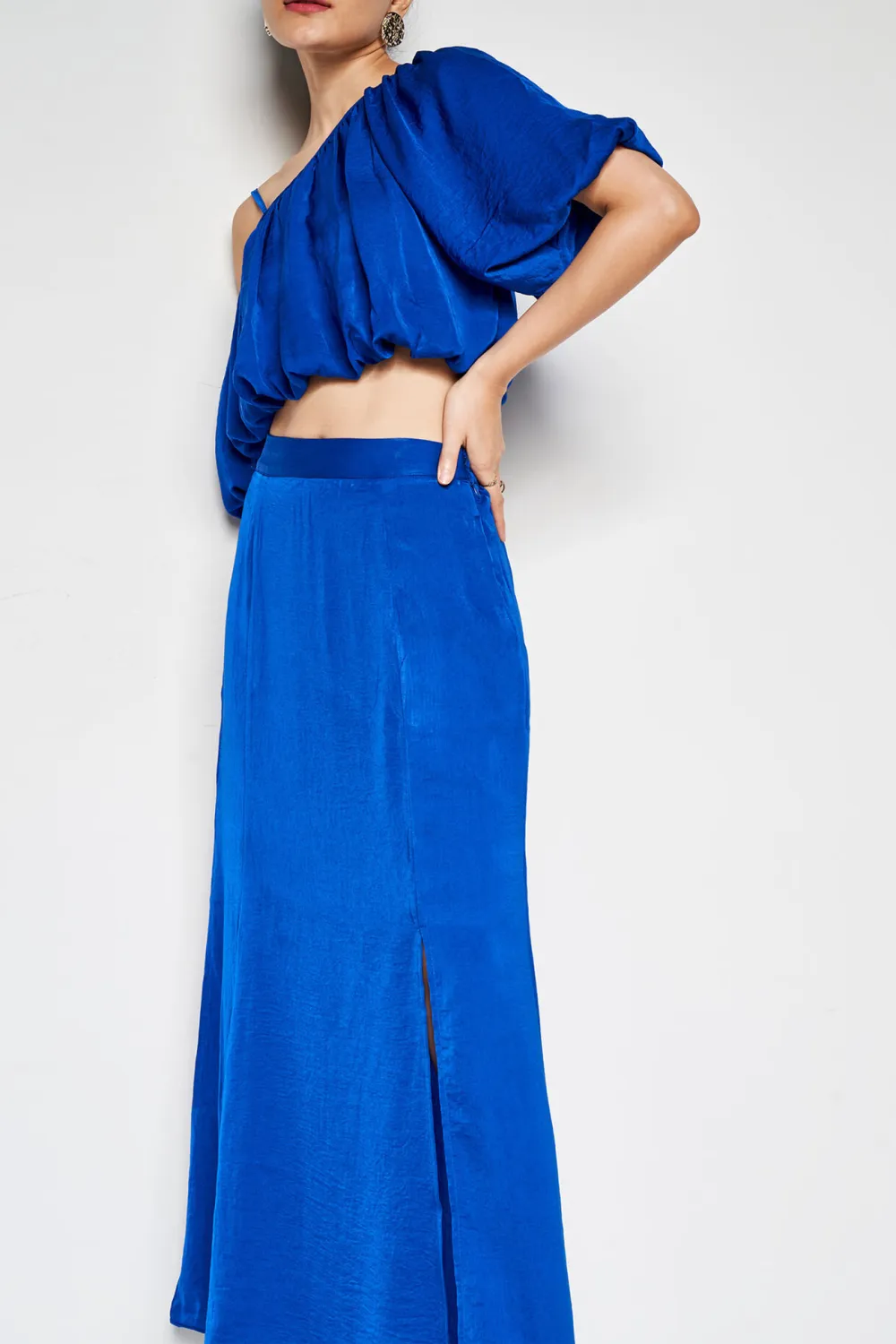 High Waist Casual Style Skirt Set