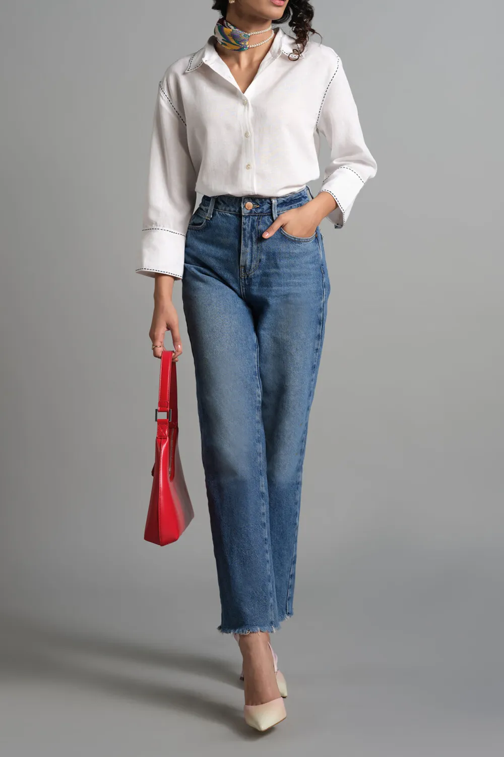 Regular Length Casual Style Plain Shirt