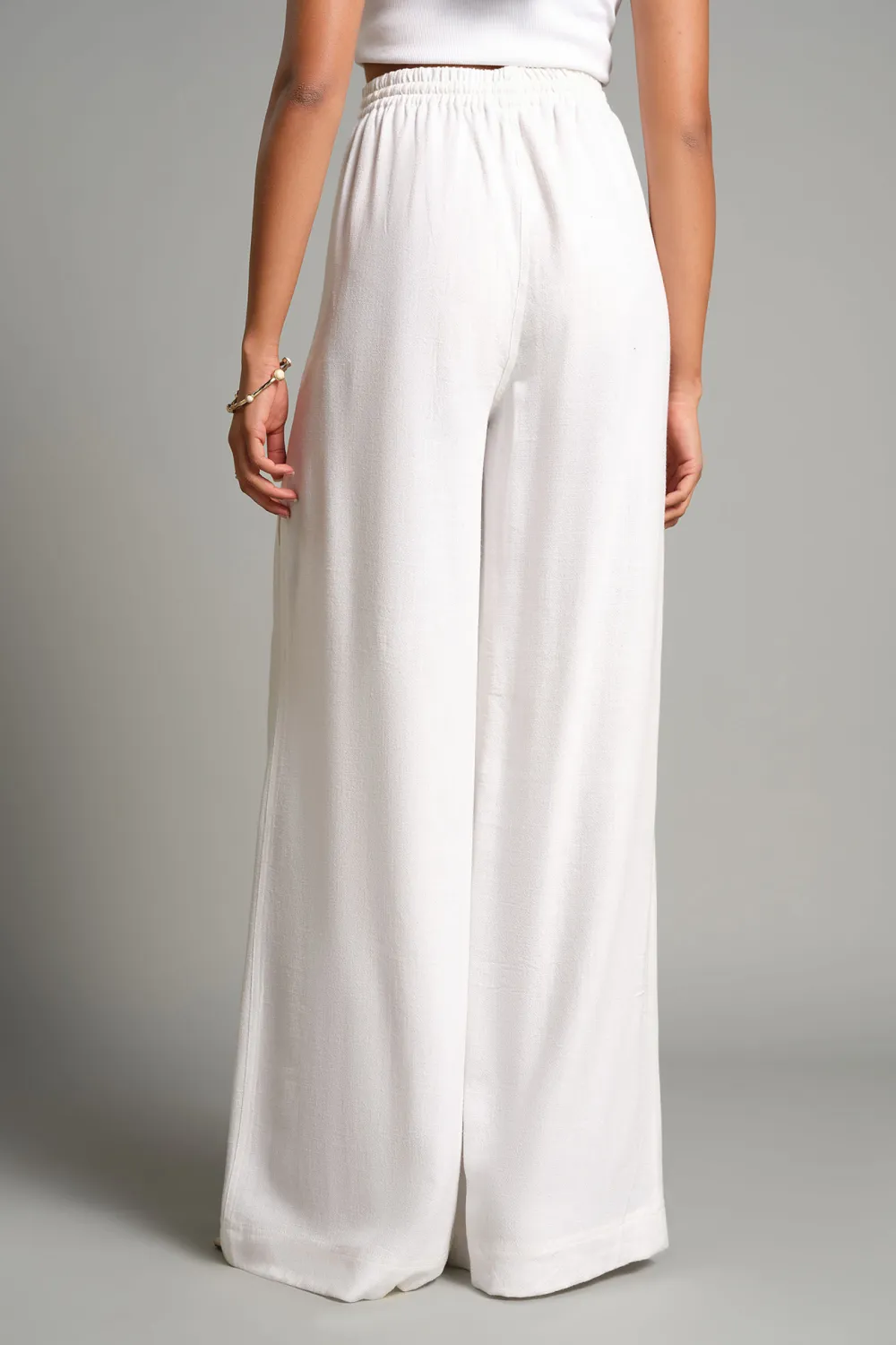 Casual Style Plain Wide-Leg Pants