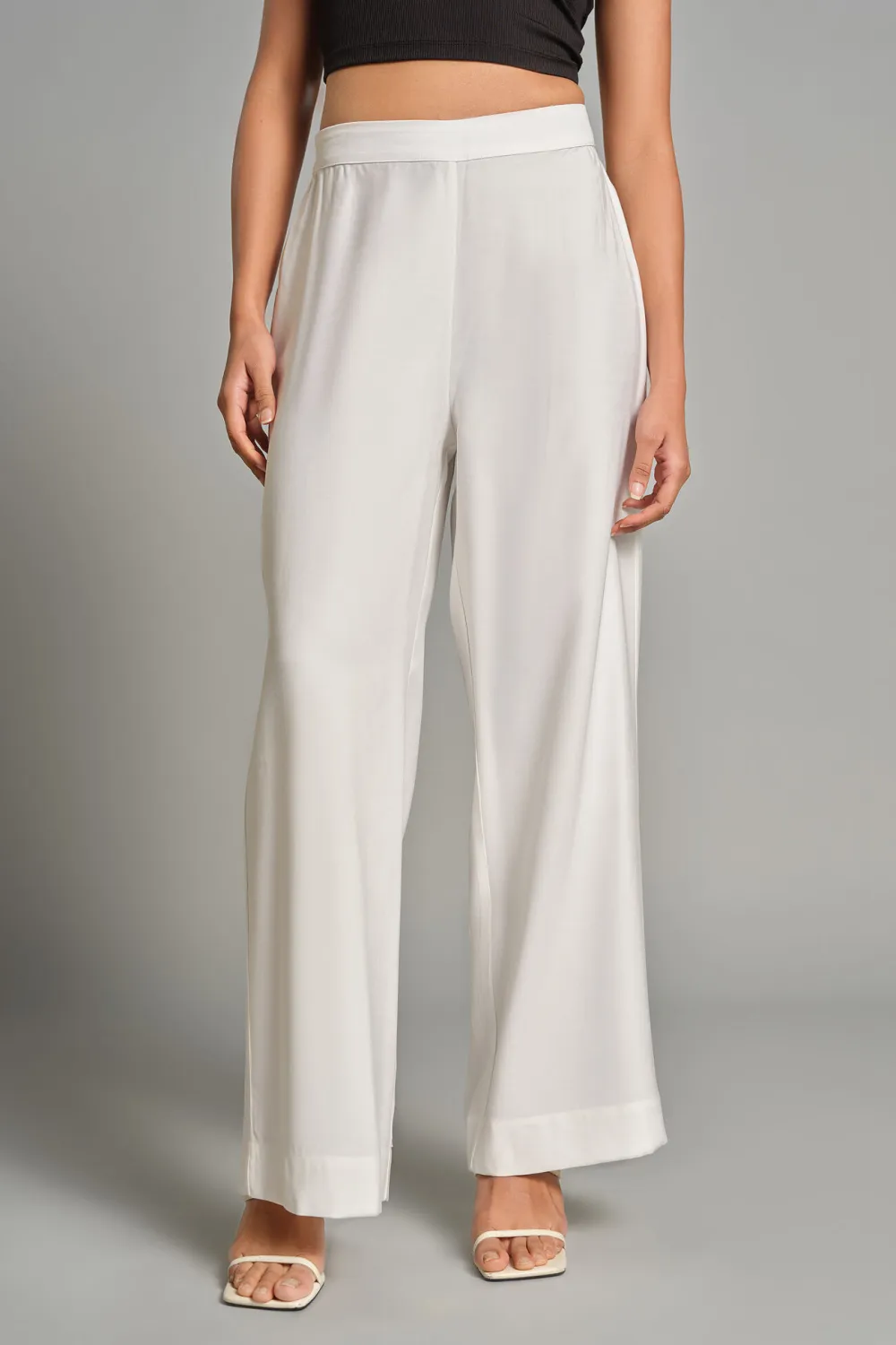 Casual Style Full Length Plain Pants