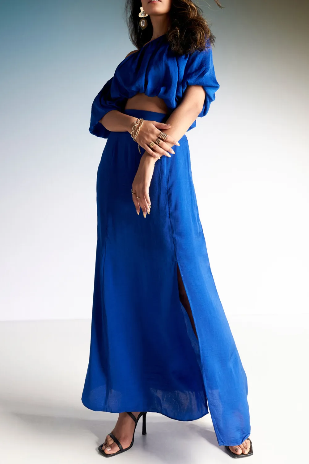 High Waist Casual Style Skirt Set