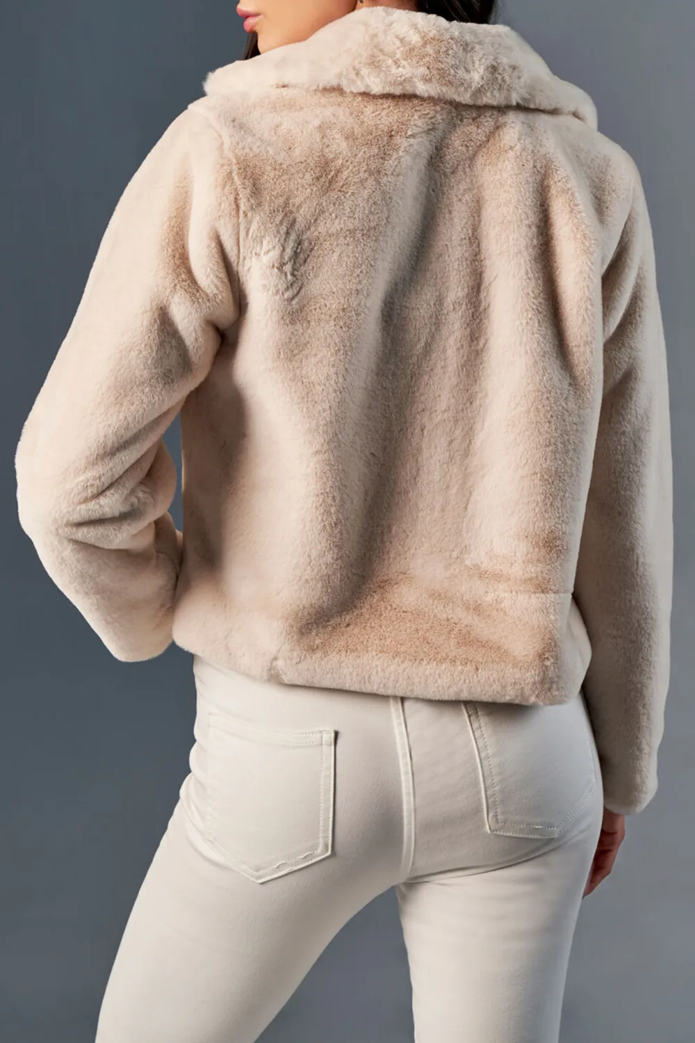 Winter Wear Cream Jacket