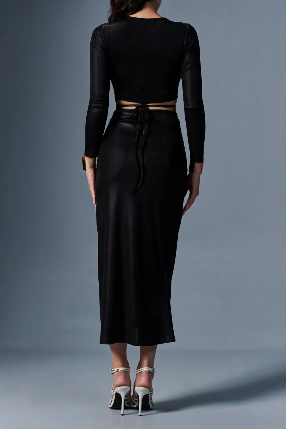 Black Casual Style Skirt Sets